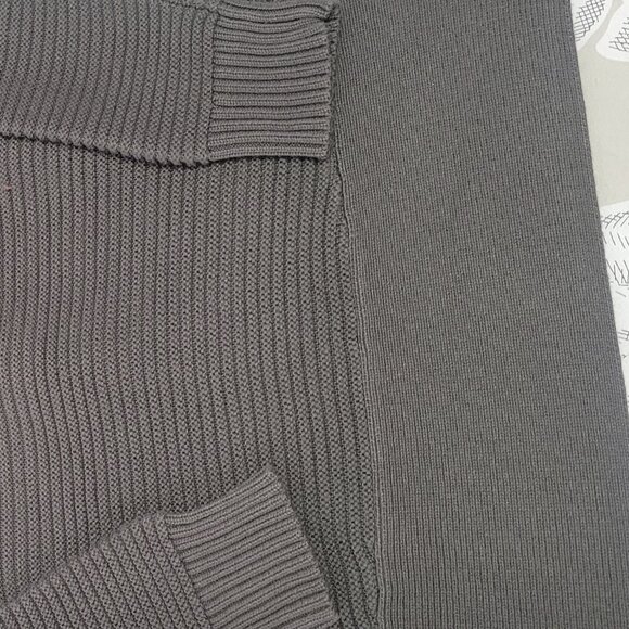 Vince Camuto High Neck Tunic Sweater Gray Size XS (runs large) - Picture 6 of 7